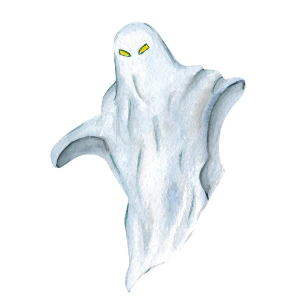 Απόκριες φάντασμα Υδατογραφία εικόνας — Φωτογραφία Αρχείου