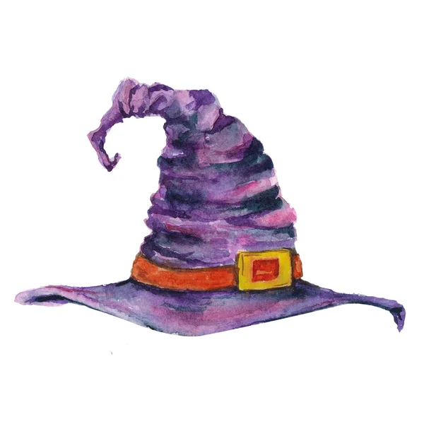 Obrázek kreslený klobouk čarodějnice Halloween — Stock fotografie