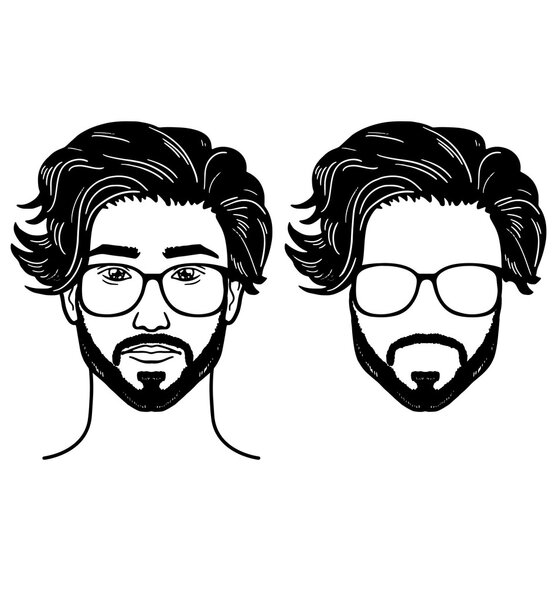 Бородатый человек Слоистый образ Изменить изображение, как вам нравится
