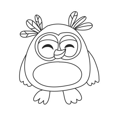 Anaokulu için şirin baykuş vektör görüntü