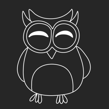 Anaokulu için şirin baykuş vektör görüntü