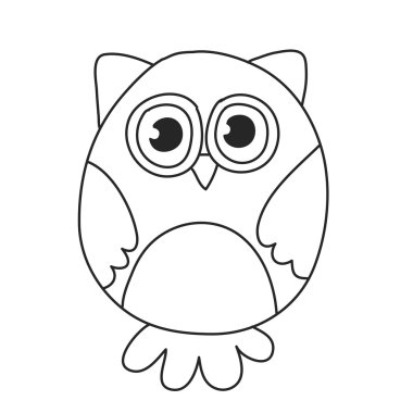 Anaokulu için şirin baykuş vektör görüntü