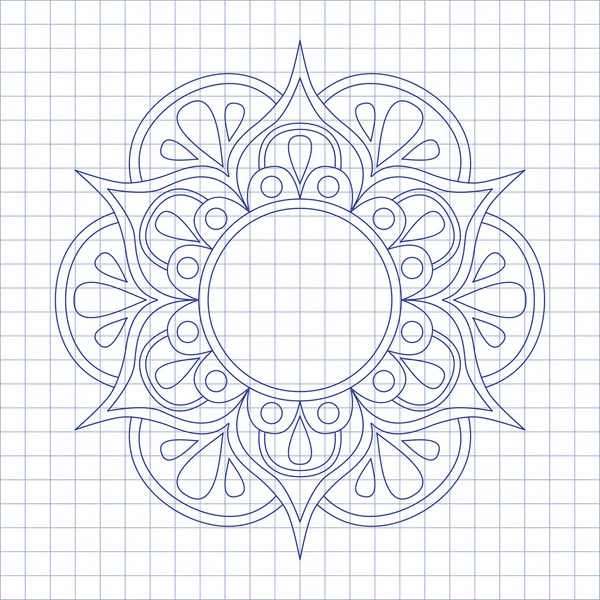Vektor Mandala orientalisches Ornament — Stockvektor
