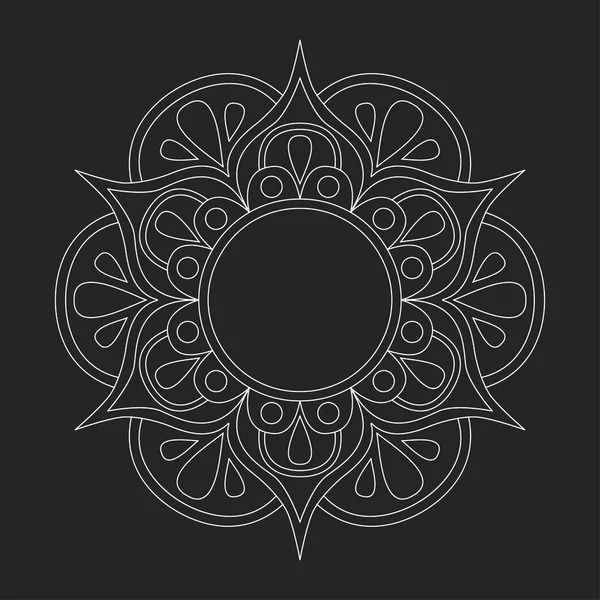 Mandala vectoriel Ornement oriental — Image vectorielle