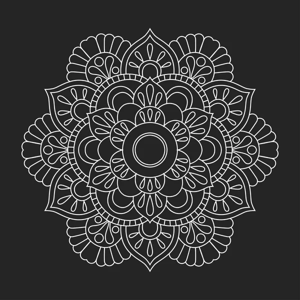 Vector mandala orientalisk prydnad — Stock vektor