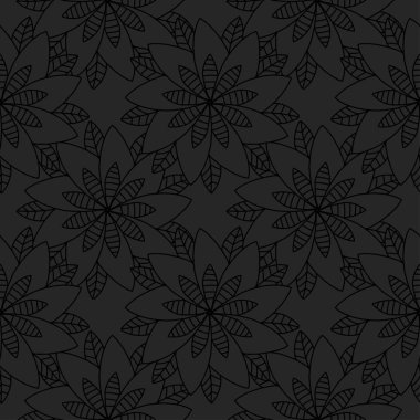 Vektör doodle çiçek sorunsuz arka plan