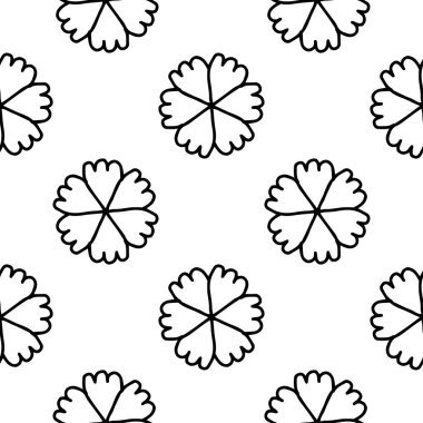 Boyama kitabı Doodle vektör çiçek deseni
