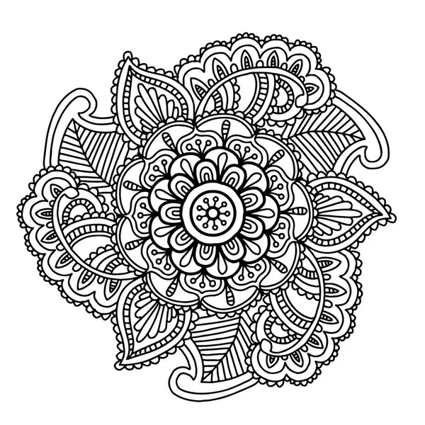 vector afbeelding voor volwassen kleurboek mandala doodle
