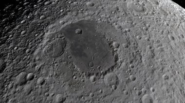 Ay 3D Illustration. Nasa tarafından döşenmiş bu görüntü unsurları