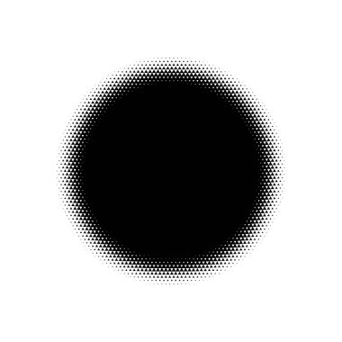 Yarı ton daireler, yarı ton nokta desen vektör resim