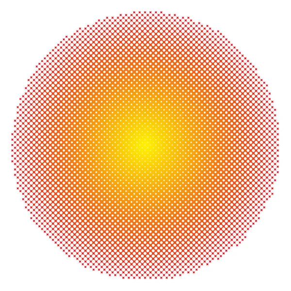 Halftone cirkels, halftoon punt patroon Vector afbeelding — Stockvector