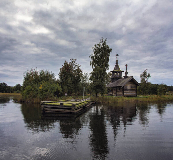 Kizhi Ancient Russain orthodox church Summer view