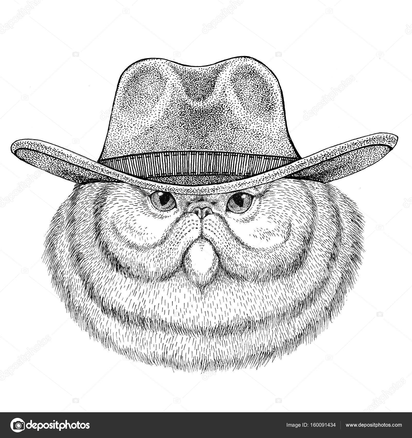 Furry Leopard Print Cowboy Hat