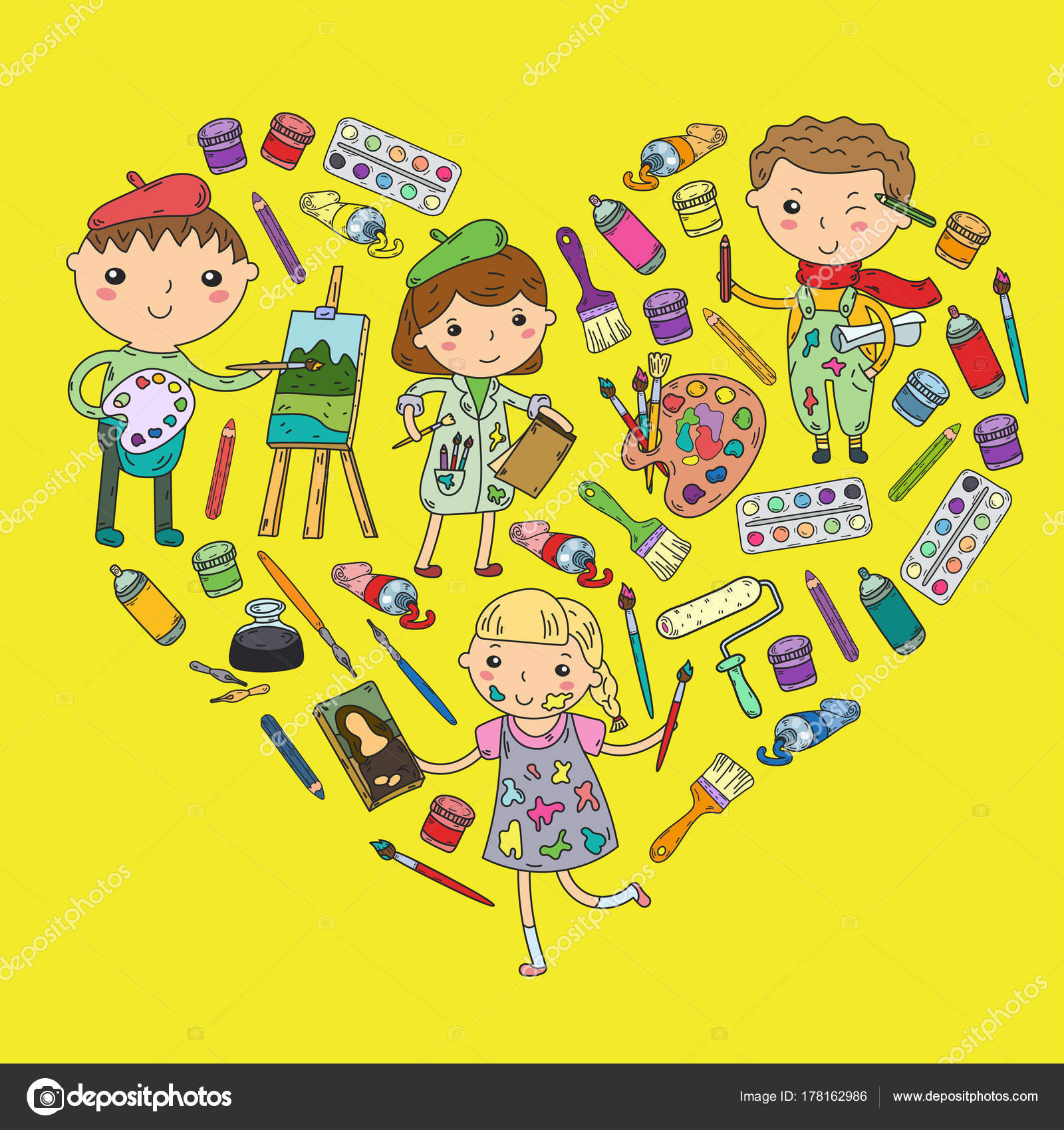 Kreatywności Dzieci Przedszkole Szkoła Sztuki Chłopców I