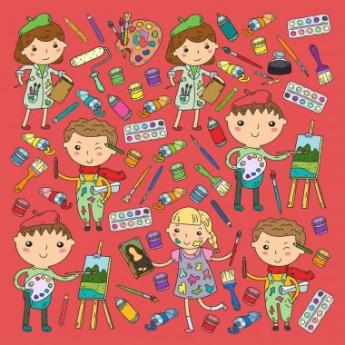 Çocukların yaratıcılık anaokulu, okul sanat çocuklar ve kızlar çizim ve resimleri Boyama Çocuk Sanat ve Tasarım Okulu