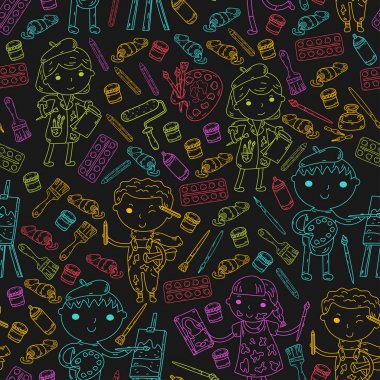 Çocukların yaratıcılık anaokulu, okul sanat çocuklar ve kızlar çizim ve resimleri Boyama Çocuk Sanat ve Tasarım Okulu