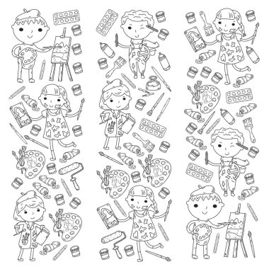 Çocukların yaratıcılık anaokulu, okul sanat çocuklar ve kızlar çizim ve resimleri Boyama Çocuk Sanat ve Tasarım Okulu