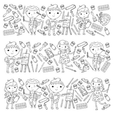 Çocukların yaratıcılık anaokulu, okul sanat çocuklar ve kızlar çizim ve resimleri Boyama Çocuk Sanat ve Tasarım Okulu