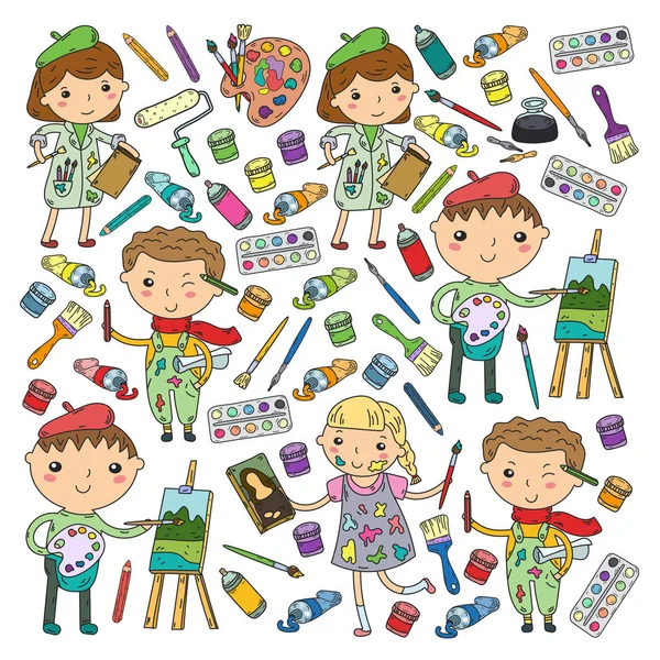 Çocukların yaratıcılık anaokulu, okul sanat çocuklar ve kızlar çizim ve resimleri Boyama Çocuk Sanat ve Tasarım Okulu