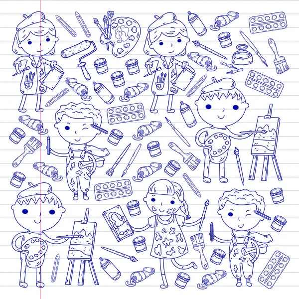 Çocukların yaratıcılık anaokulu, okul sanat çocuklar ve kızlar çizim ve resimleri Boyama Çocuk Sanat ve Tasarım Okulu