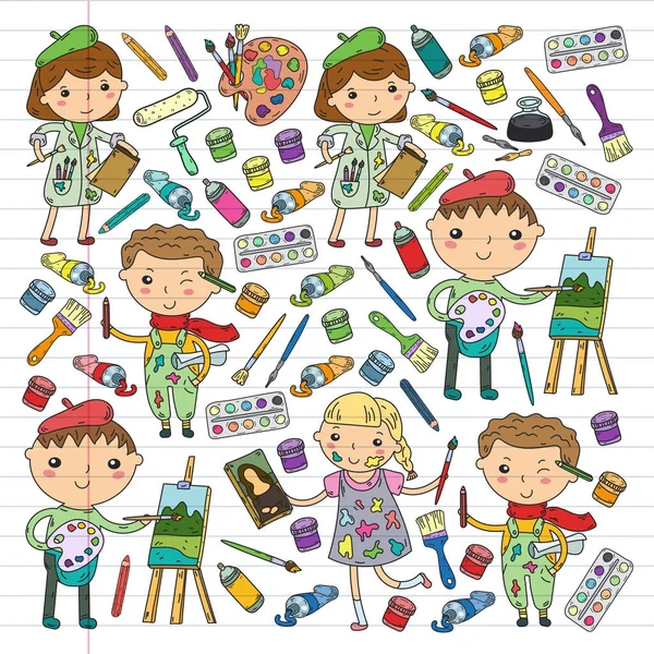 Çocukların yaratıcılık anaokulu, okul sanat çocuklar ve kızlar çizim ve resimleri Boyama Çocuk Sanat ve Tasarım Okulu