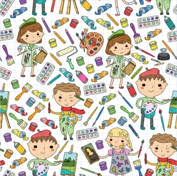 Çocukların yaratıcılık anaokulu, okul sanat çocuklar ve kızlar çizim ve resimleri Boyama Çocuk Sanat ve Tasarım Okulu