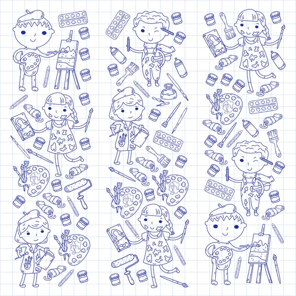 Çocukların yaratıcılık anaokulu, okul sanat çocuklar ve kızlar çizim ve resimleri Boyama Çocuk Sanat ve Tasarım Okulu