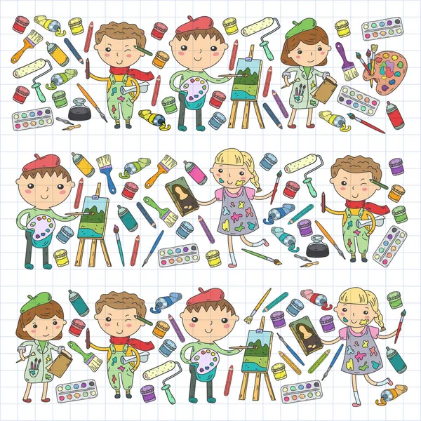 Çocukların yaratıcılık anaokulu, okul sanat çocuklar ve kızlar çizim ve resimleri Boyama Çocuk Sanat ve Tasarım Okulu