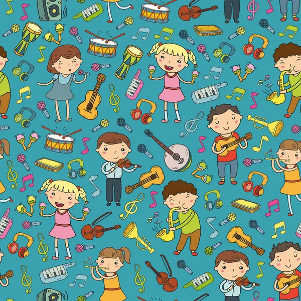 Müzik müzik aletleri anaokulu Doodle Icon collection çocukların müzik dersi için illüstrasyon iskambil şarkı, çocukları vektör çizim çocuklar için okul