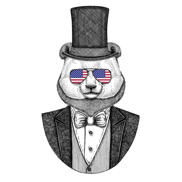 Chimpanzee, Monkey. Animal wearing jacket with bowtie and silk hat