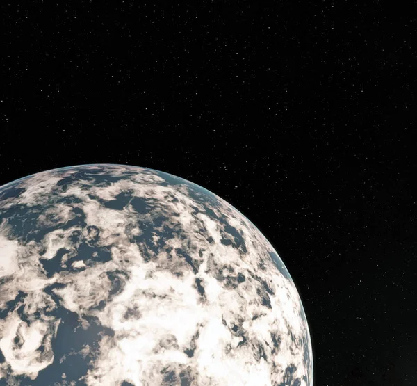 Świecie świecie 3D renderowania z kosmosu. Ziemi. Widok ziemi z przestrzeni kosmicznej. Elementy tego obrazu dostarczone przez Nasa — Zdjęcie stockowe
