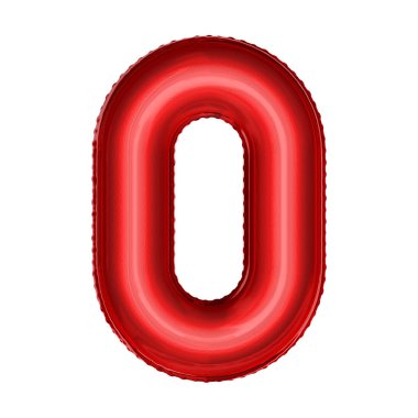 Çizgi film folyo balon sembolü. Gerçekçi 3d çizim. Doğum günü partisi, çocuk parti, anaokulu olay ve kutlama.