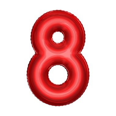 Çizgi film folyo balon sembolü. Gerçekçi 3d çizim. Doğum günü partisi, çocuk parti, anaokulu olay ve kutlama.