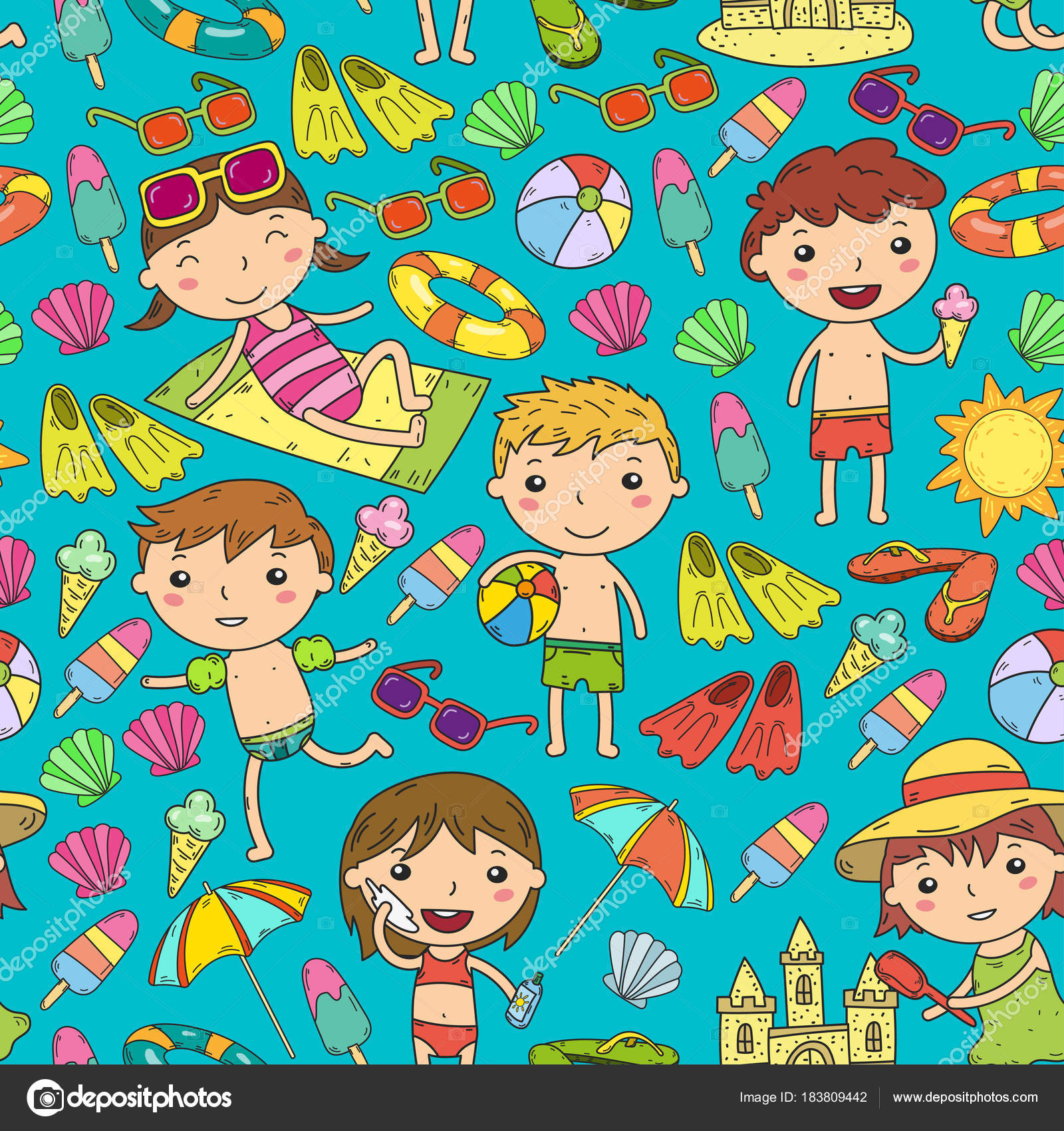 Kucuk Cocuk Oyun Yaz Kampi Plaj Tatil Kres Ve Okul Oncesi