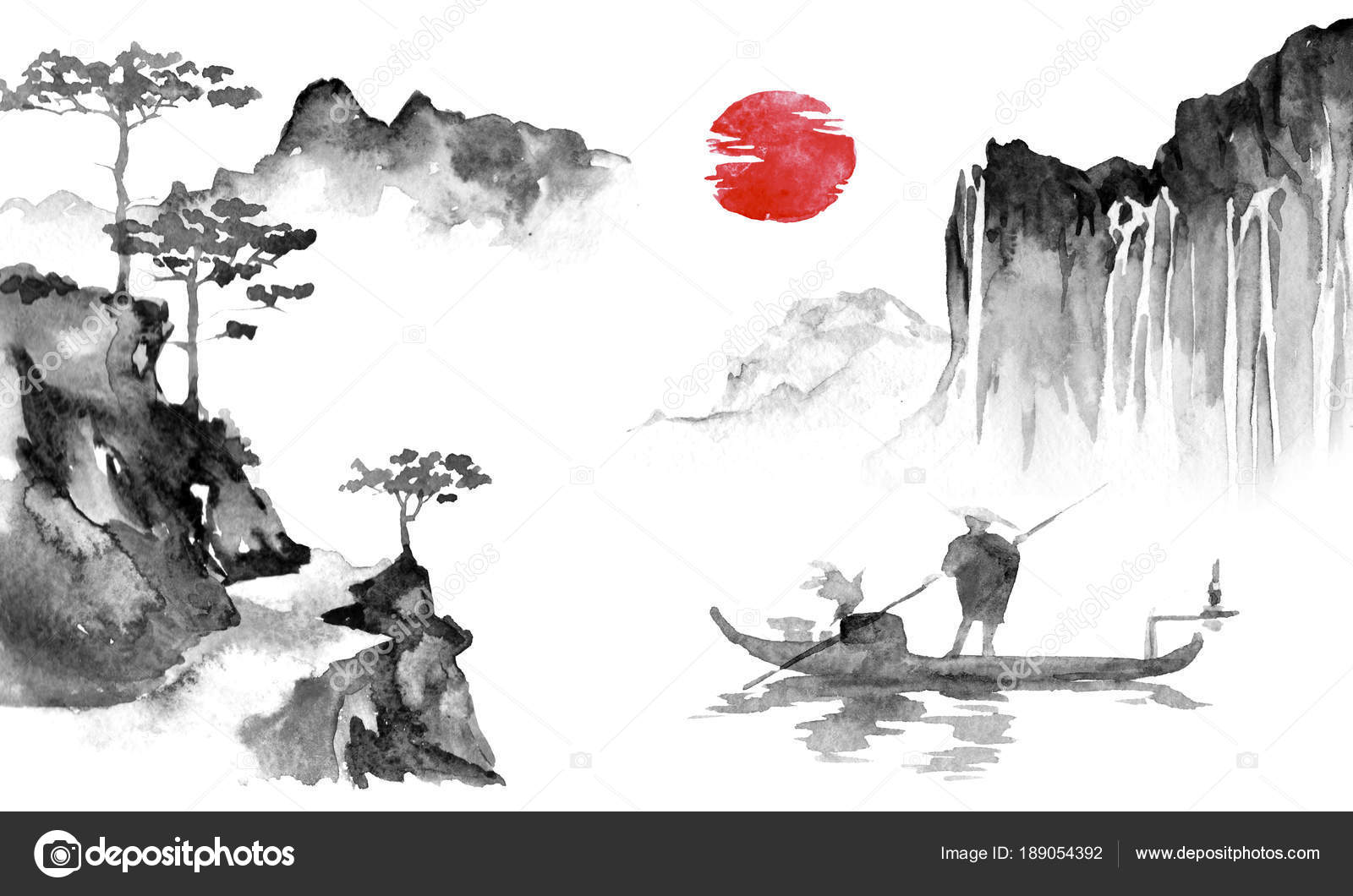 Japanese Boat Painting