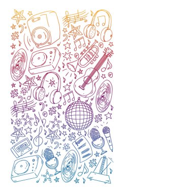 Çocuklar müzik çalın. Müzik eğitimi, tiyatro, okul.