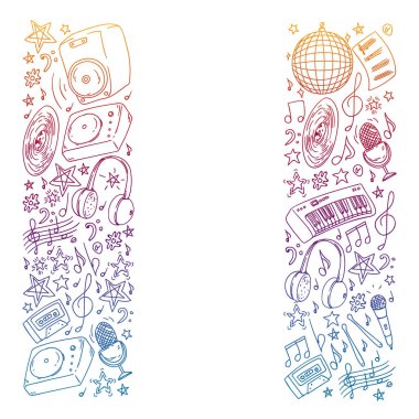 Çocuklar müzik çalın. Müzik eğitimi, tiyatro, okul.