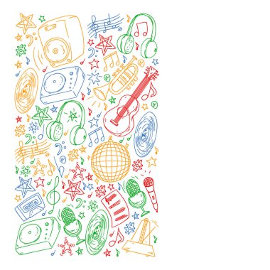 Çocuklar müzik çalın. Müzik eğitimi, tiyatro, okul.