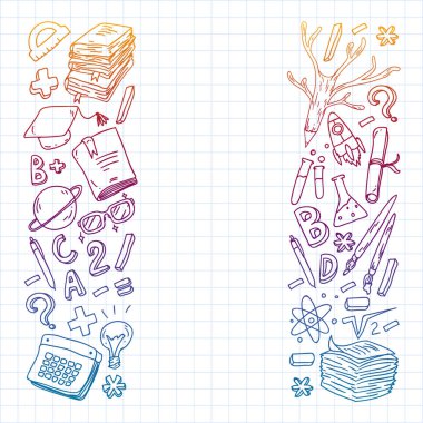 Çevrimiçi okul eğitimi konsepti. İnternet mesafe öğrenimi.