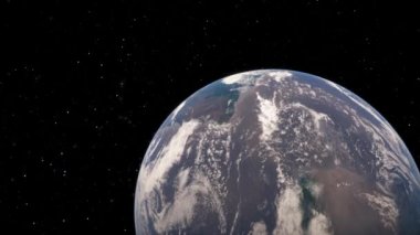 Gezegenimizin yörüngesinden, uzay 3 boyutlu çizim yörüngesinden Dünya 'nın üzerinden uçan uydudan görüntüyü alıyoruz. Bu görüntünün elementleri NASA tarafından desteklenmektedir