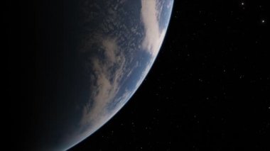 Gezegenimizin yörüngesinden, uzay 3 boyutlu çizim yörüngesinden Dünya 'nın üzerinden uçan uydudan görüntüyü alıyoruz. Bu görüntünün elementleri NASA tarafından desteklenmektedir