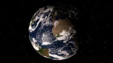Gezegenimizin yörüngesinden, uzay 3 boyutlu çizim yörüngesinden Dünya 'nın üzerinden uçan uydudan görüntüyü alıyoruz. Bu görüntünün elementleri NASA tarafından desteklenmektedir