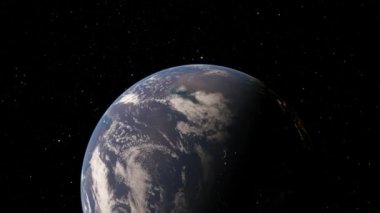 Gezegenimizin yörüngesinden, uzay 3 boyutlu çizim yörüngesinden Dünya 'nın üzerinden uçan uydudan görüntüyü alıyoruz. Bu görüntünün elementleri NASA tarafından desteklenmektedir