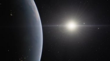 Gezegenimizin yörüngesinden, uzay 3 boyutlu çizim yörüngesinden Dünya 'nın üzerinden uçan uydudan görüntüyü alıyoruz. Bu görüntünün elementleri NASA tarafından desteklenmektedir