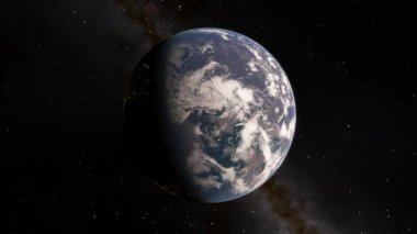 Gezegenimizin yörüngesinden, uzay 3 boyutlu çizim yörüngesinden Dünya 'nın üzerinden uçan uydudan görüntüyü alıyoruz. Bu görüntünün elementleri NASA tarafından desteklenmektedir