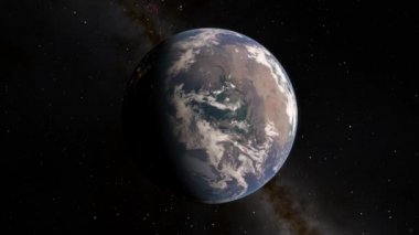 Gezegenimizin yörüngesinden, uzay 3 boyutlu çizim yörüngesinden Dünya 'nın üzerinden uçan uydudan görüntüyü alıyoruz. Bu görüntünün elementleri NASA tarafından desteklenmektedir