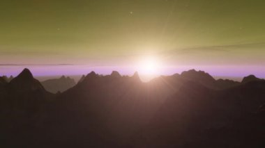 4K Venüs Exoplan3D çizim, yörüngeden açık yeşil bulutlu gezegen. NASA tarafından desteklenen bu görüntünün asit zehirli çöl elementleri.
