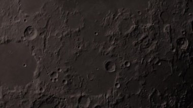 Ay arka planı gerçekçi videosu. Ay, Dünya 'nın yörüngesinde dönen astronomik bir cisimdir. Bu görüntünün elementleri NASA tarafından desteklenmektedir