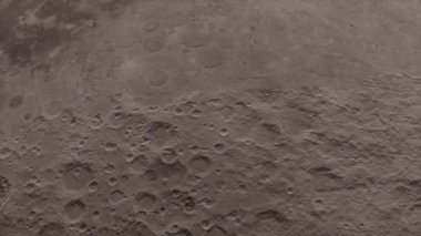 Ay arka planı gerçekçi videosu. Ay, Dünya 'nın yörüngesinde dönen astronomik bir cisimdir. Bu görüntünün elementleri NASA tarafından desteklenmektedir
