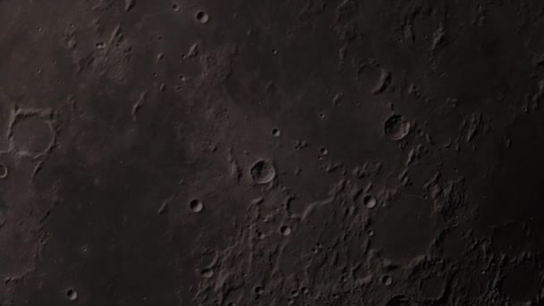 Månbakgrund Realistisk video. Månen är en astronomisk kropp som kretsar runt planeten Jorden. Delar av denna bild tillhandahålls av NASA — Stockvideo